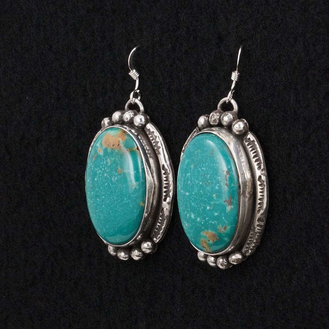 Virginia Henio Turquoise & Sterling Silver Earrings