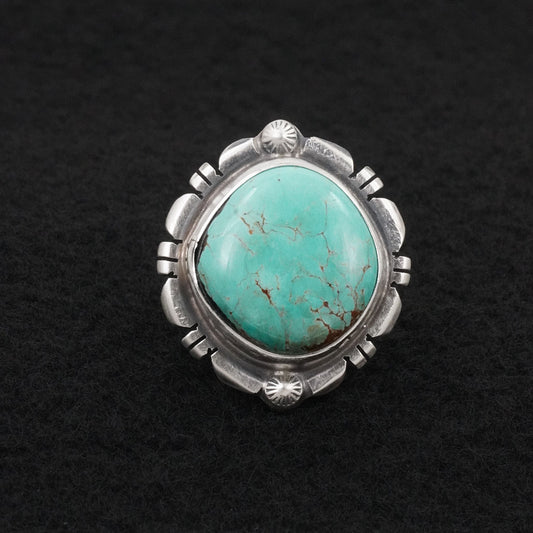 Thomas Francisco Turquoise & Sterling Silver Ring Sz. 6