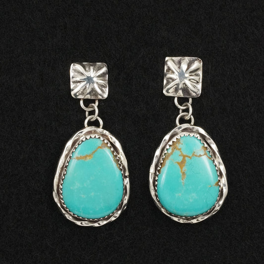 Ernest Hawthorne Turquoise & Sterling Silver Earrings