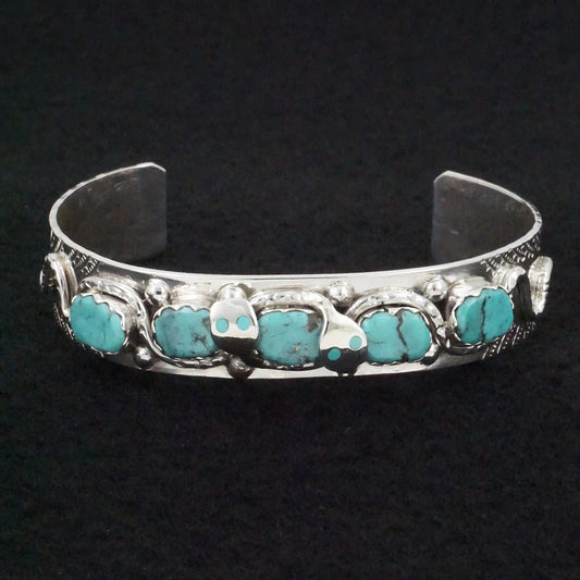 Joy Calavaza Turquoise & Sterling Silver Bracelet