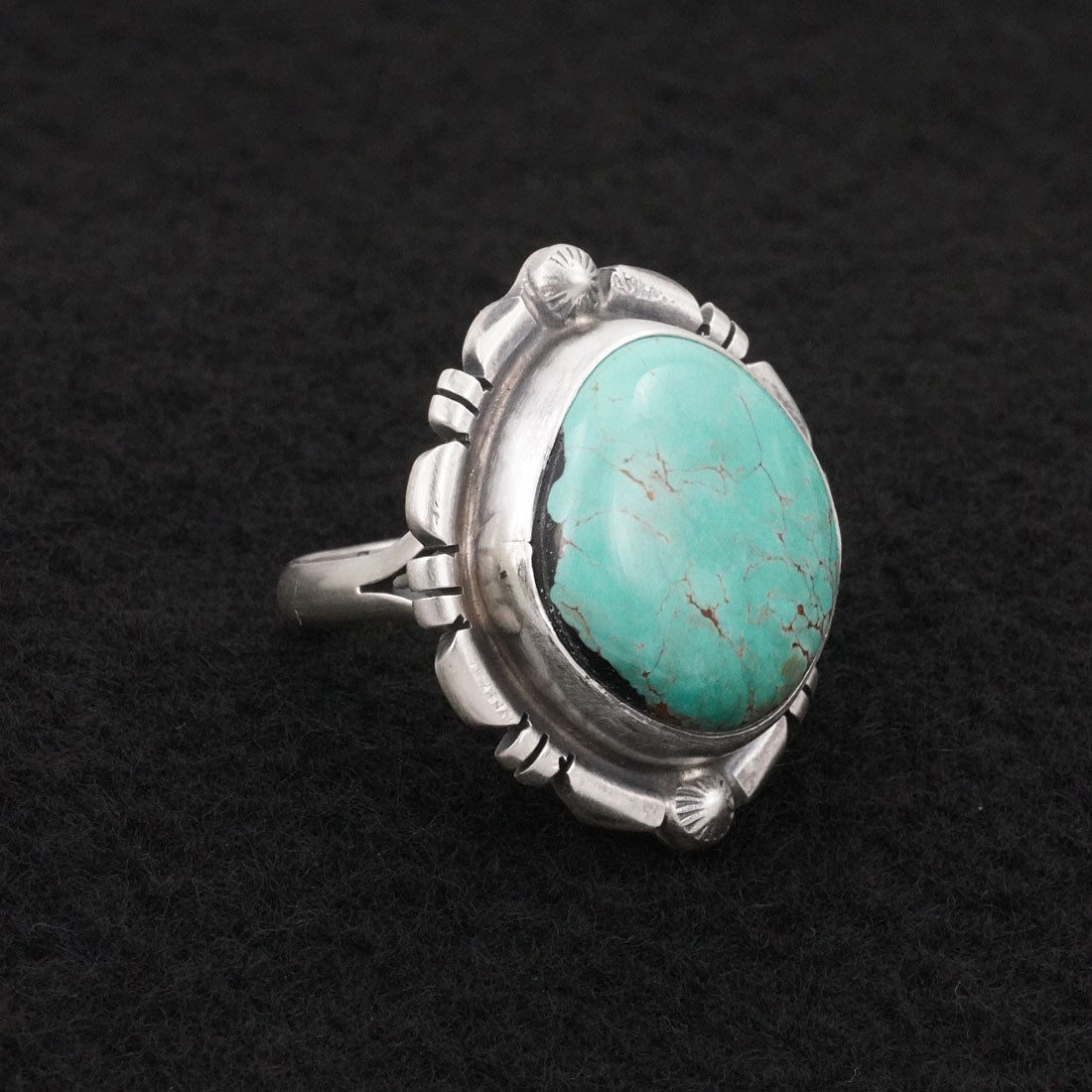 Thomas Francisco Turquoise & Sterling Silver Ring Sz. 6
