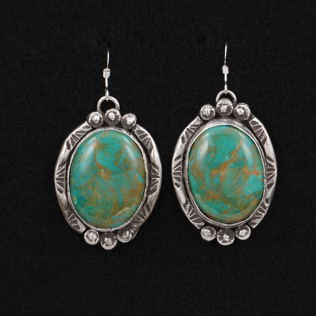 Virginia Henio Turquoise & Sterling Silver Earrings