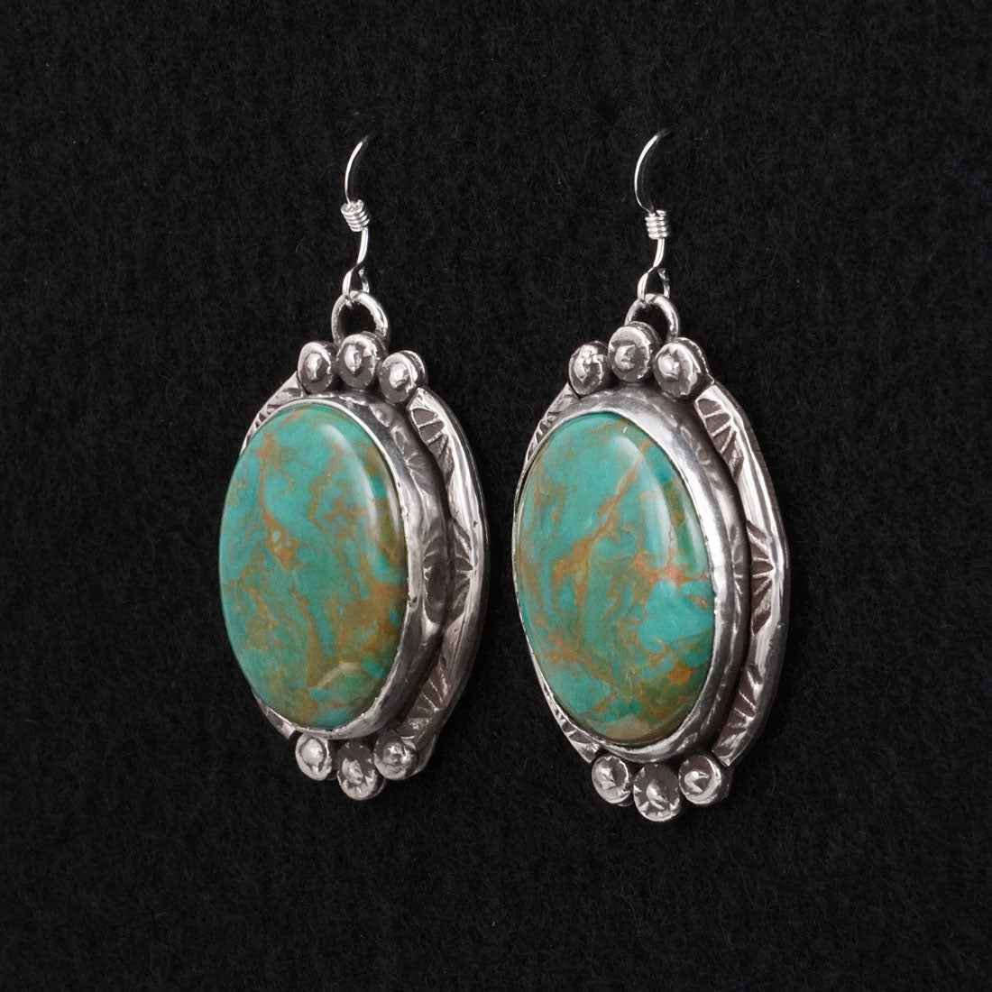 Virginia Henio Turquoise & Sterling Silver Earrings