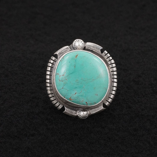 Thomas Francisco Turquoise & Sterling Silver Ring Sz. 6.5