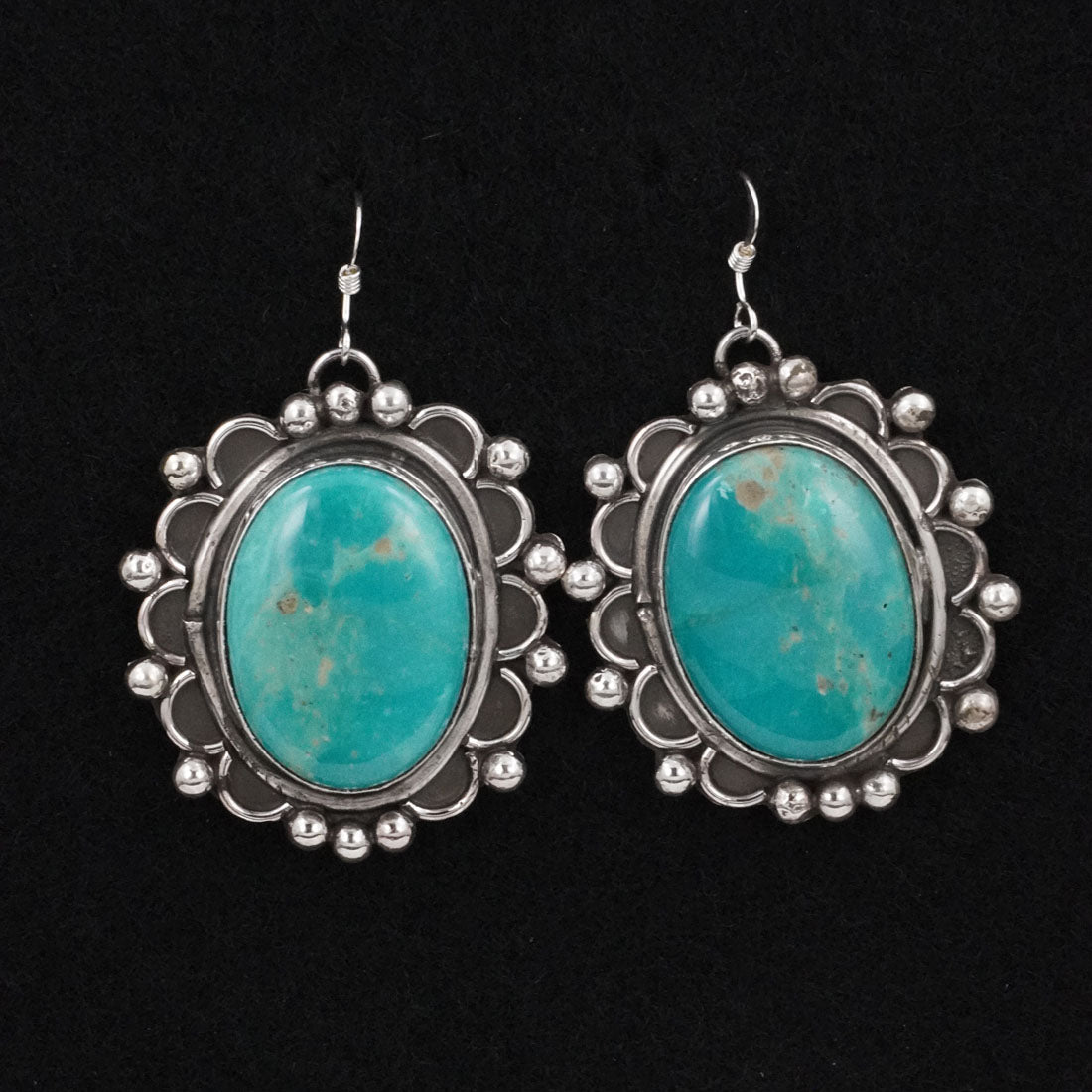 Virginia Henio Turquoise & Sterling Silver Earrings