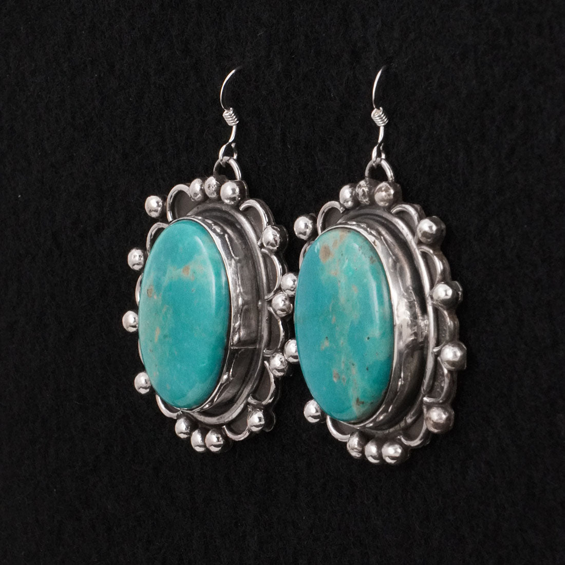 Virginia Henio Turquoise & Sterling Silver Earrings