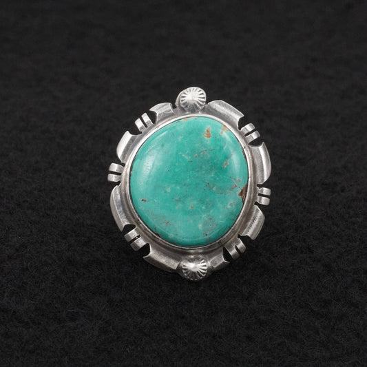 Thomas Francisco Turquoise & Sterling Silver Ring Sz. 6