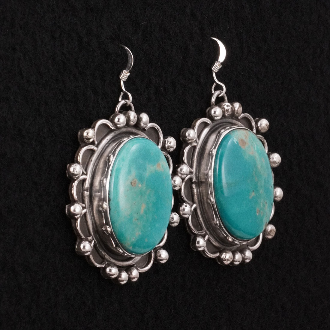 Virginia Henio Turquoise & Sterling Silver Earrings