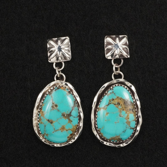 Ernest Hawthorne Turquoise & Sterling Silver Earrings