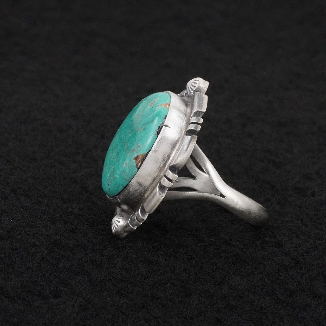 Thomas Francisco Turquoise & Sterling Silver Ring Sz. 6