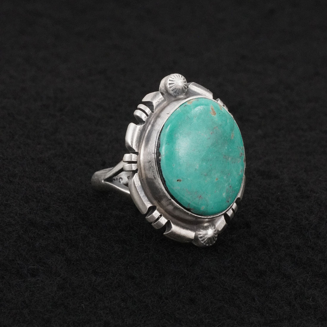 Thomas Francisco Turquoise & Sterling Silver Ring Sz. 6