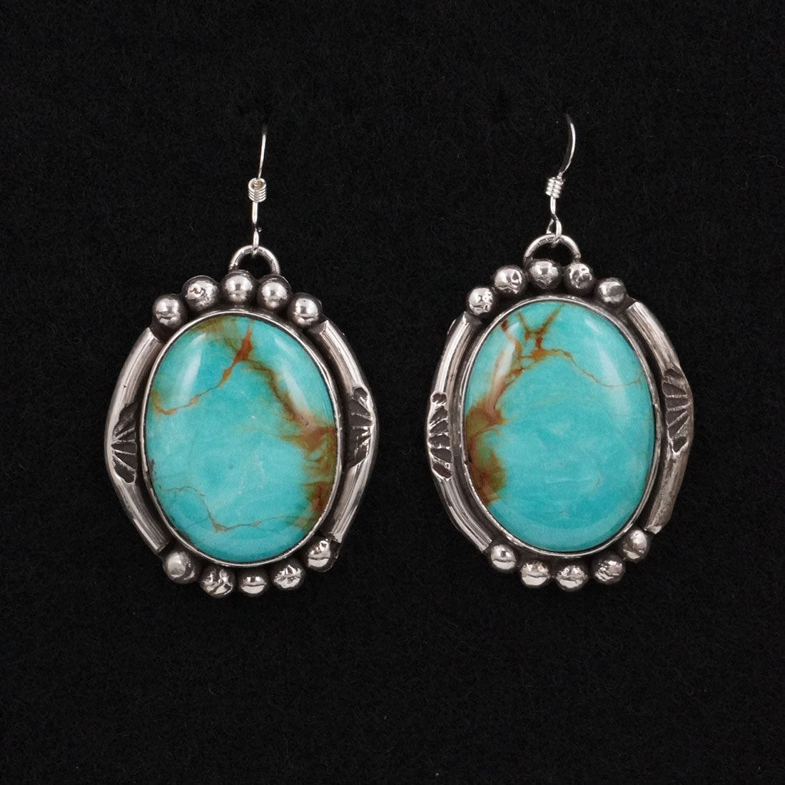 Virginia Henio Turquoise & Sterling Silver Earrings