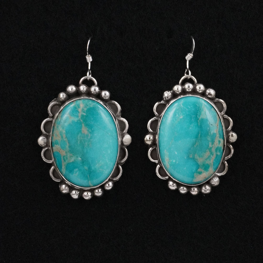Virginia Henio Turquoise & Sterling Silver Earrings