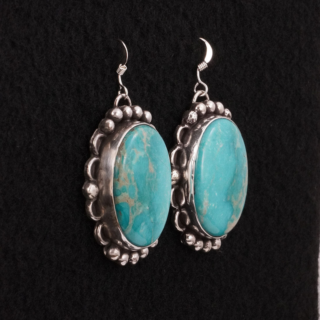 Virginia Henio Turquoise & Sterling Silver Earrings