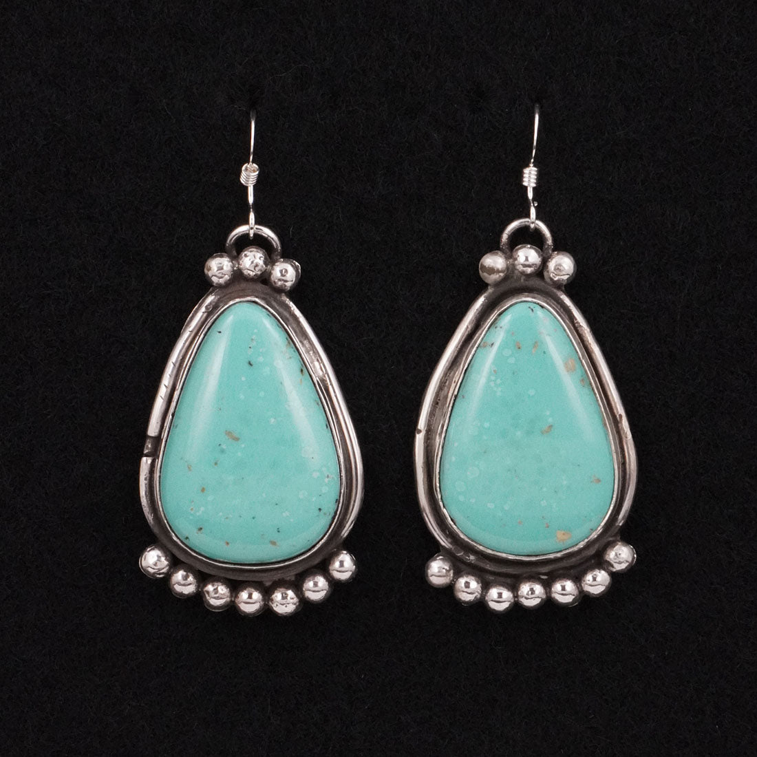Virginia Henio Turquoise & Sterling Silver Earrings