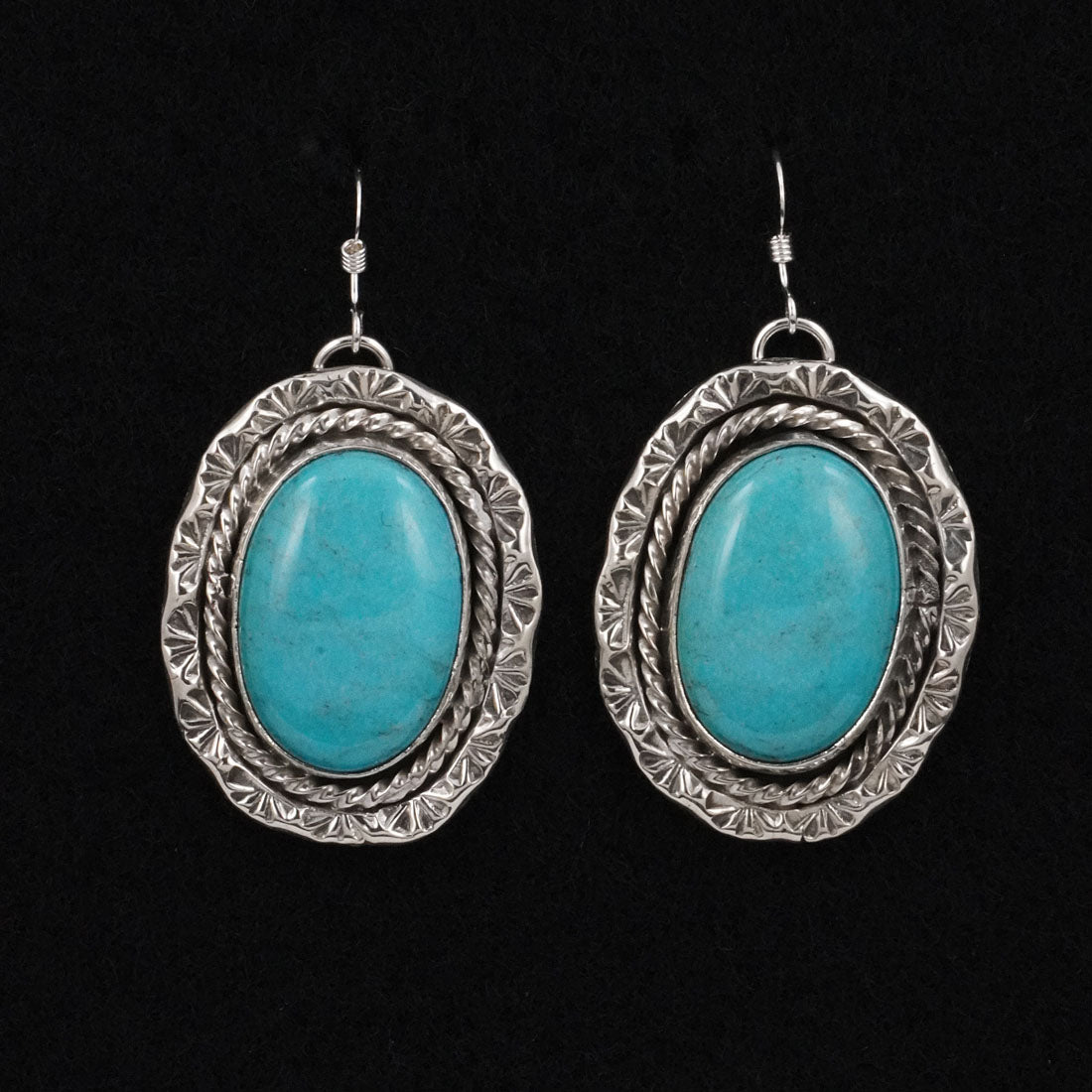Rena Shelly Turquoise & Sterling Silver Earrings
