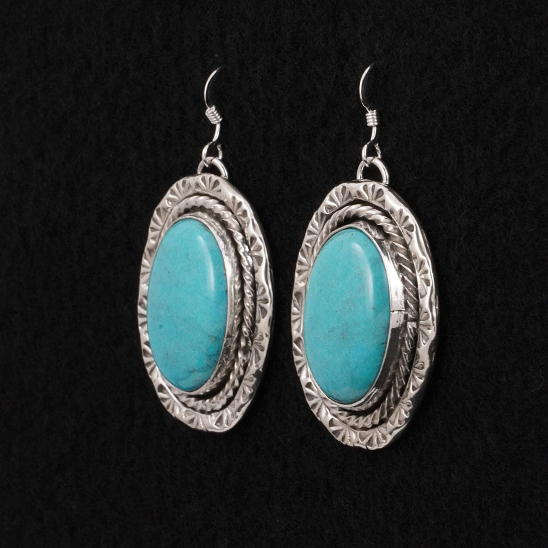 Rena Shelly Turquoise & Sterling Silver Earrings