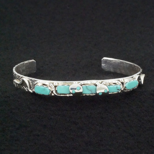 Joy Calavaza Turquoise & Sterling Silver Bracelet