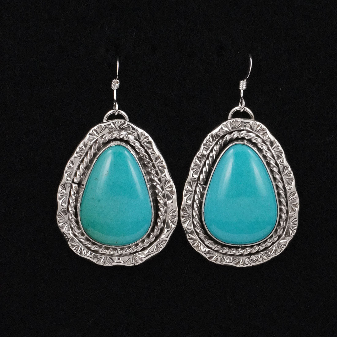 Rena Shelly Turquoise & Sterling Silver Earrings