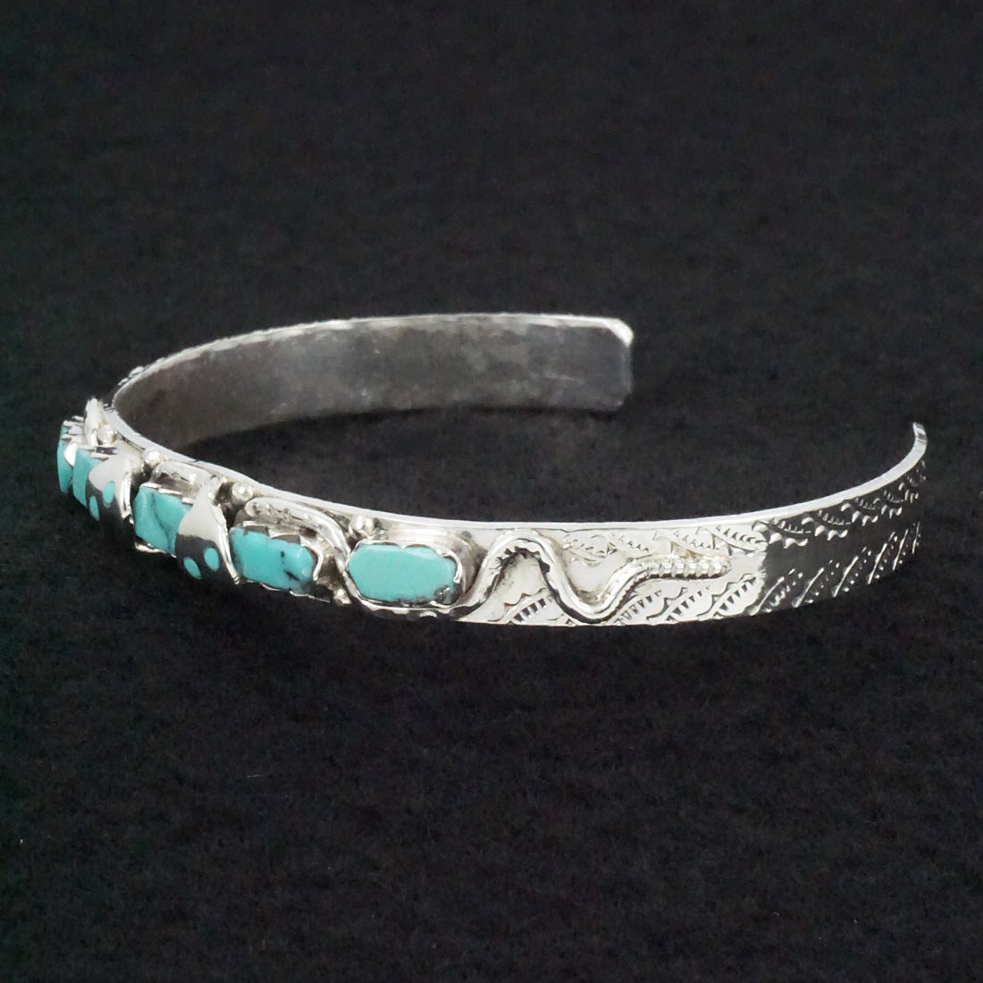 Joy Calavaza Turquoise & Sterling Silver Bracelet