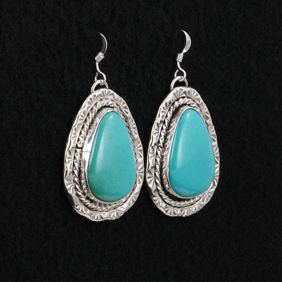 Rena Shelly Turquoise & Sterling Silver Earrings