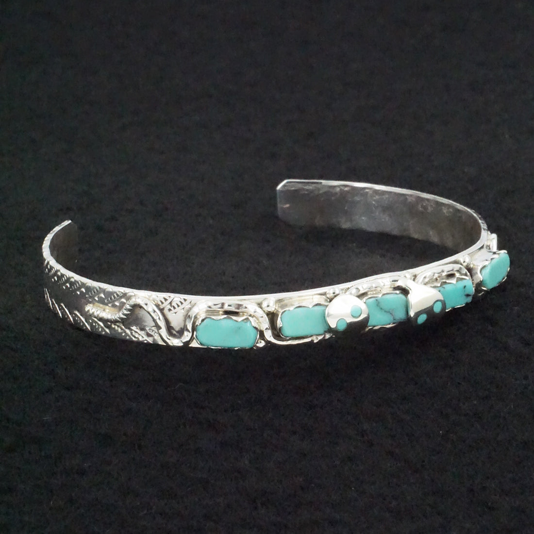 Joy Calavaza Turquoise & Sterling Silver Bracelet