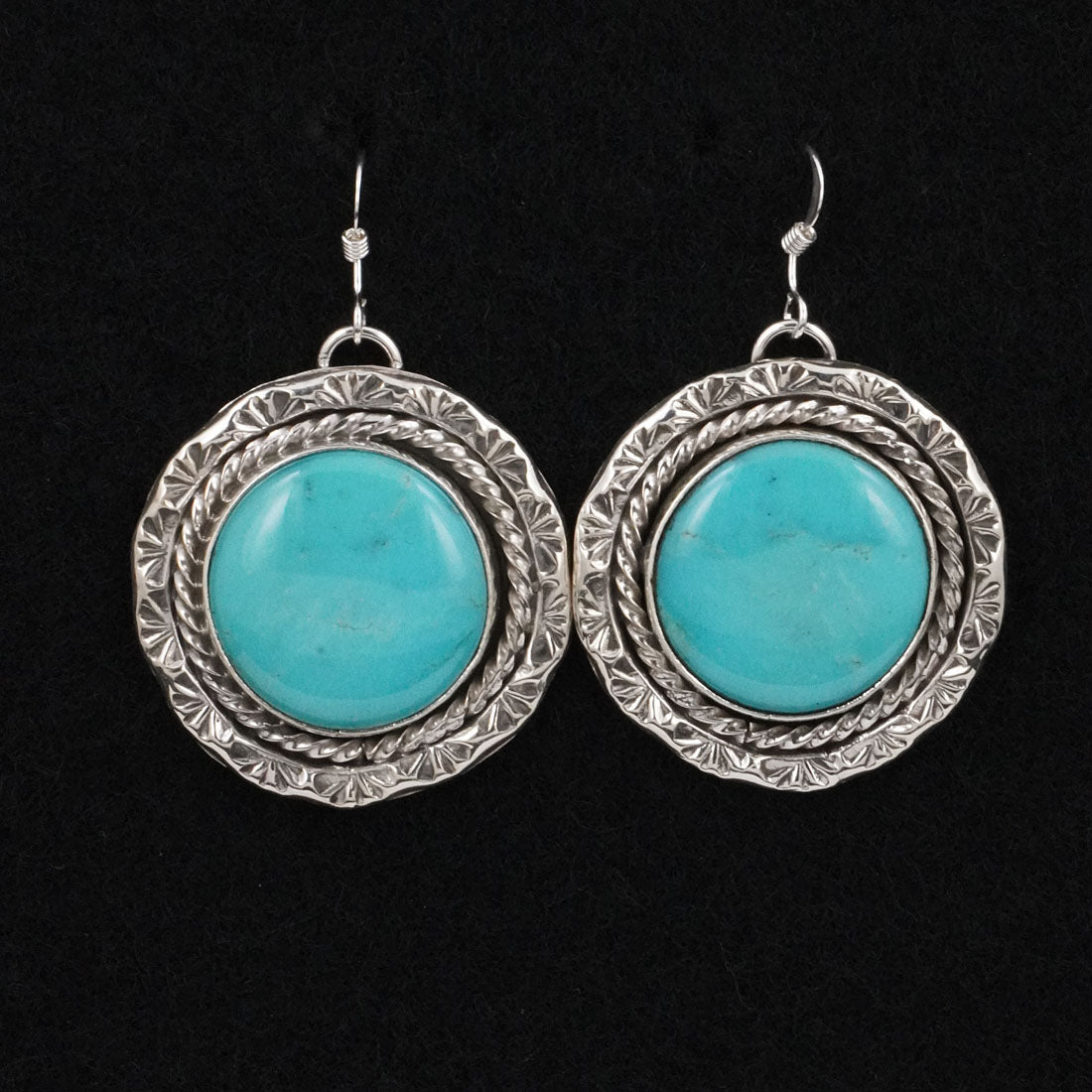 Rena Shelly Turquoise & Sterling Silver Earrings