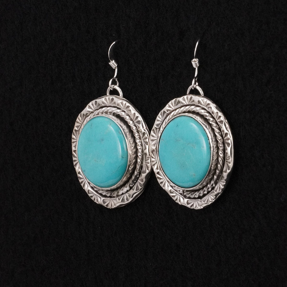 Rena Shelly Turquoise & Sterling Silver Earrings