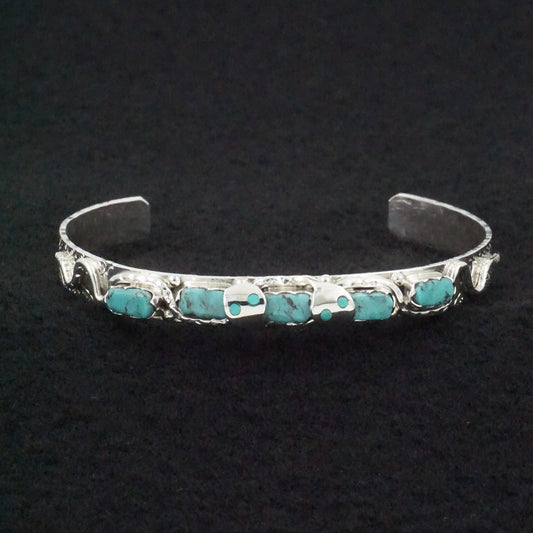 Joy Calavaza Turquoise & Sterling Silver Bracelet