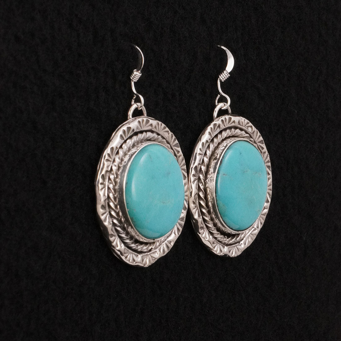 Rena Shelly Turquoise & Sterling Silver Earrings