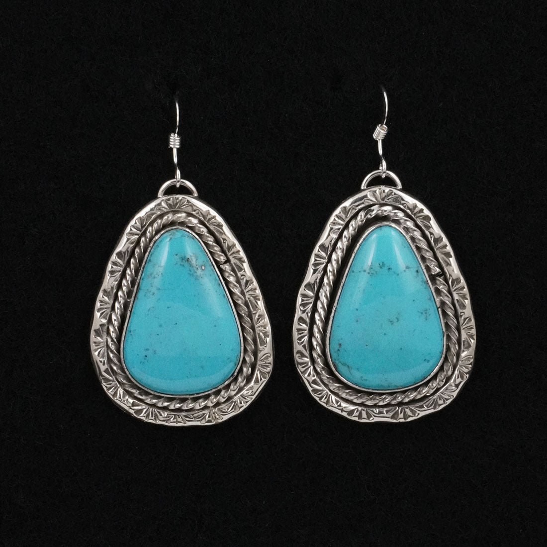 Rena Shelly Turquoise & Sterling Silver Earrings