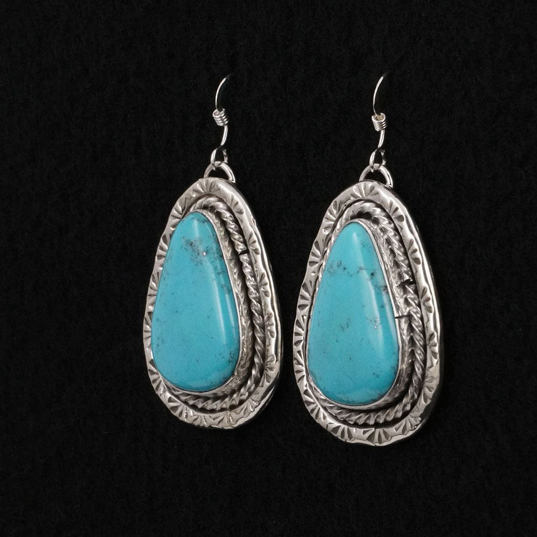 Rena Shelly Turquoise & Sterling Silver Earrings