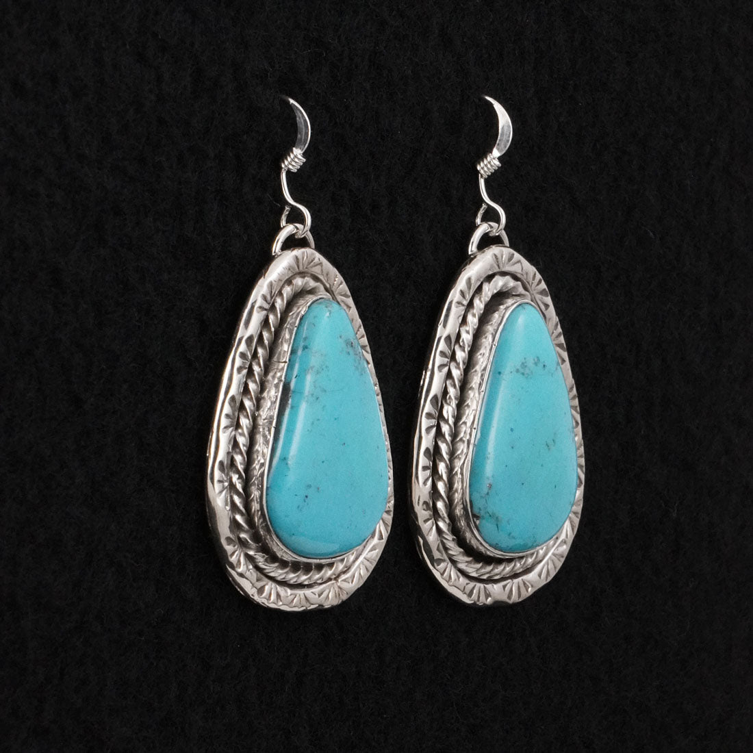 Rena Shelly Turquoise & Sterling Silver Earrings