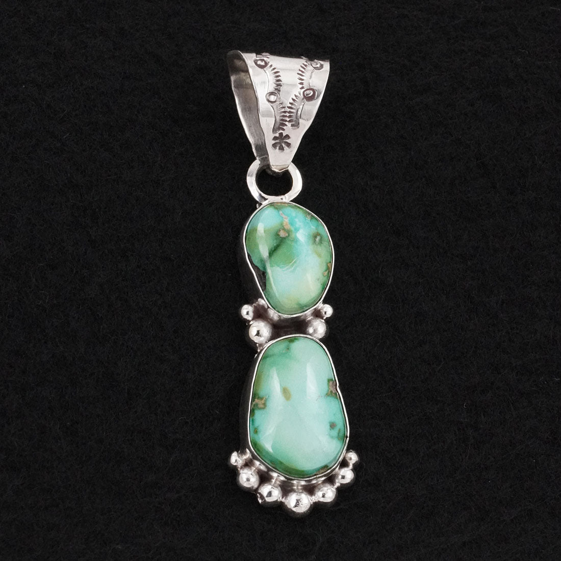 Anthony Brown Turquoise & Sterling Silver Pendant