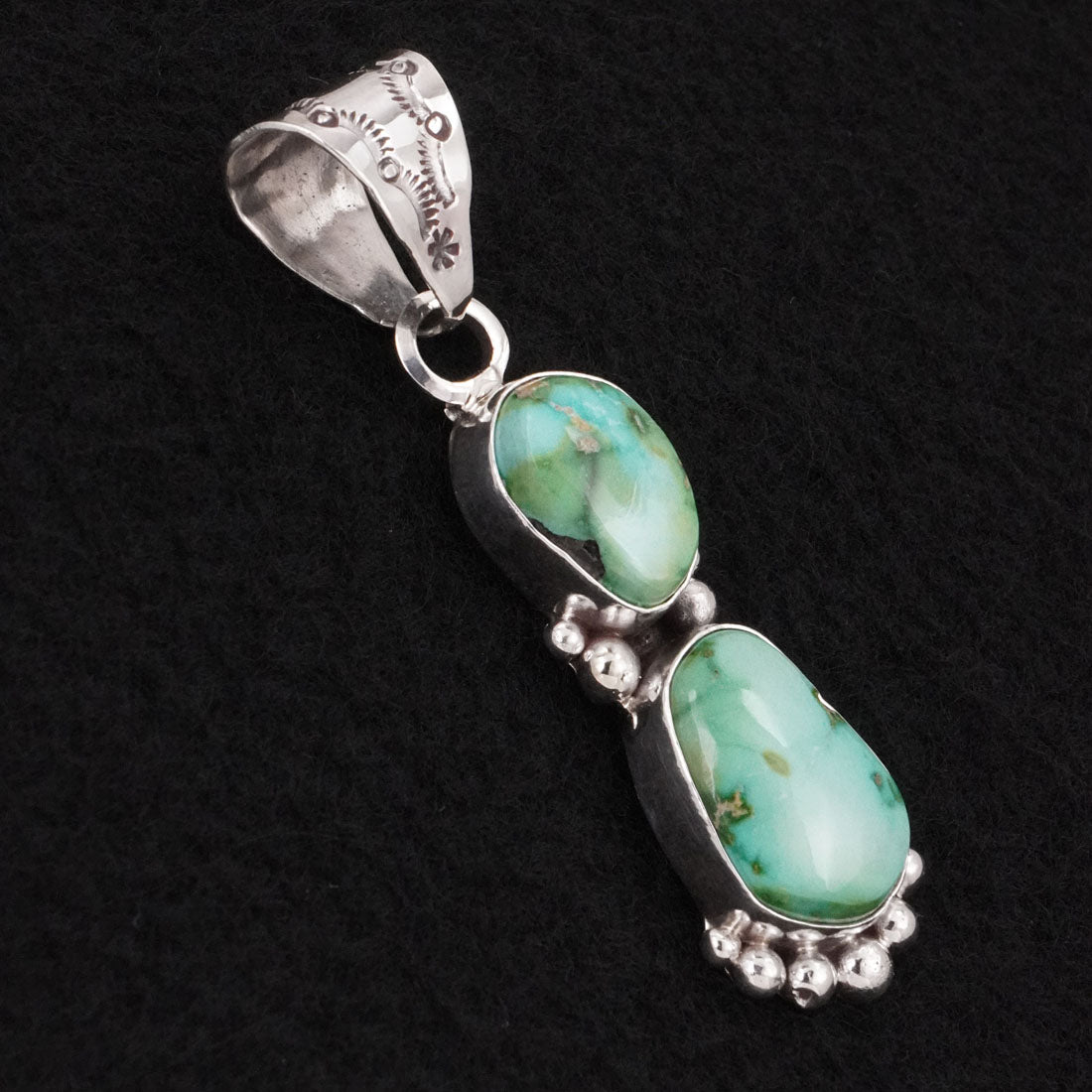Anthony Brown Turquoise & Sterling Silver Pendant