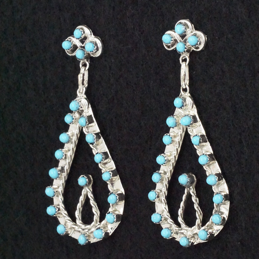 Wayne Johnson Turquoise & Sterling Silver Earrings