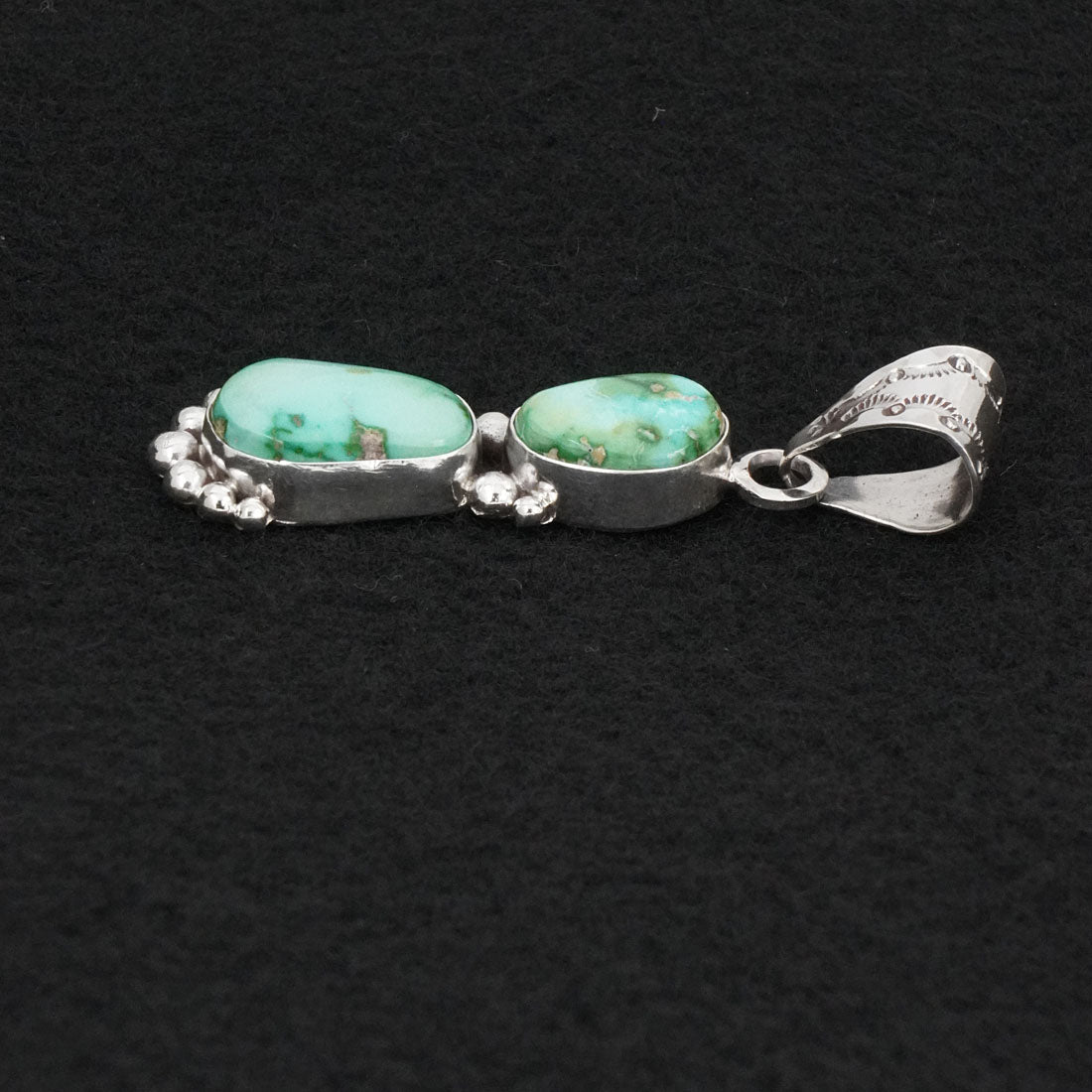 Anthony Brown Turquoise & Sterling Silver Pendant