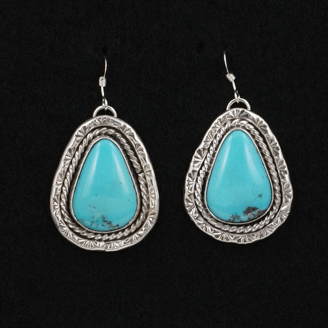 Rena Shelly Turquoise & Sterling Silver Earrings
