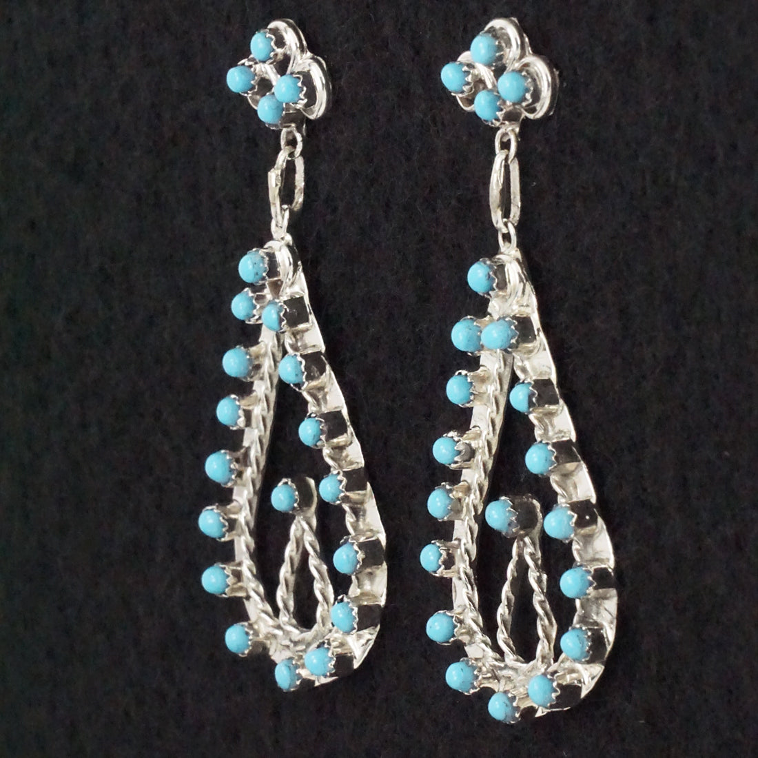 Wayne Johnson Turquoise & Sterling Silver Earrings