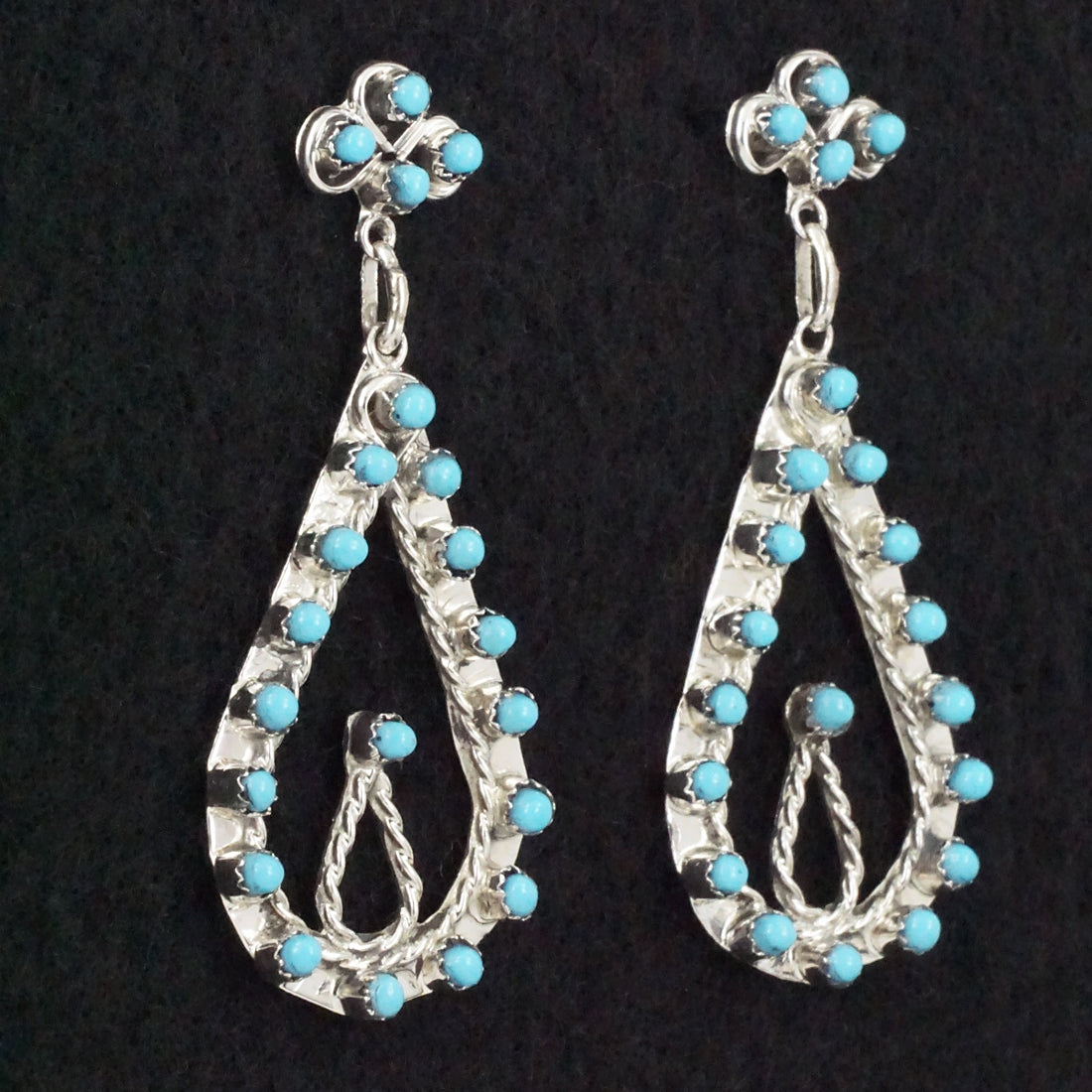 Wayne Johnson Turquoise & Sterling Silver Earrings