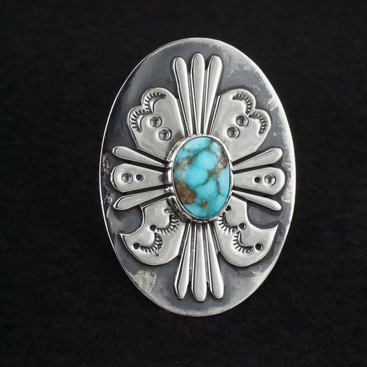 Marita Benally Turquoise & Sterling Silver Ring Size 7