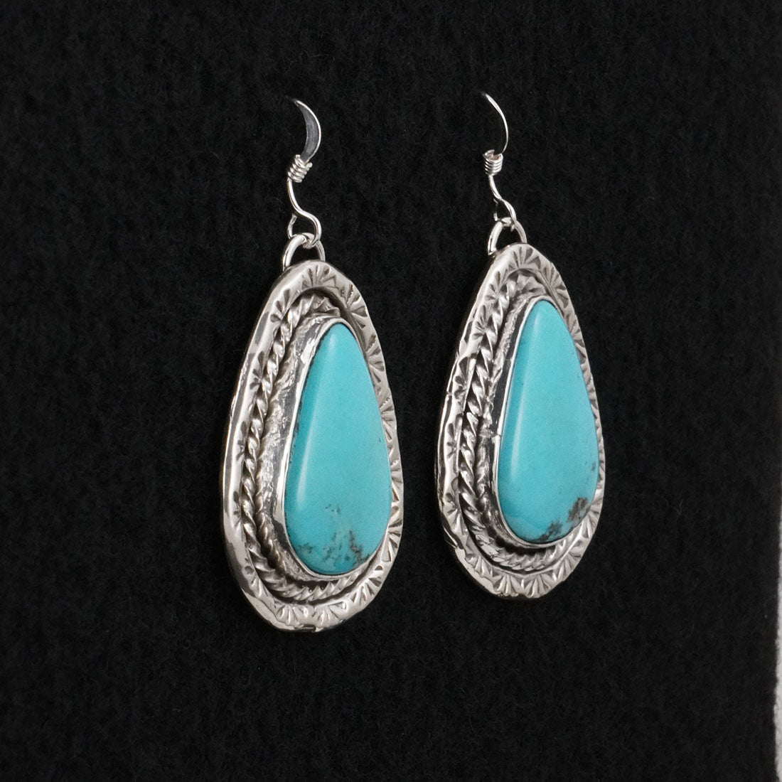 Rena Shelly Turquoise & Sterling Silver Earrings