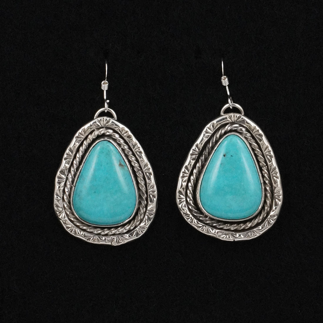 Rena Shelly Turquoise & Sterling Silver Earrings