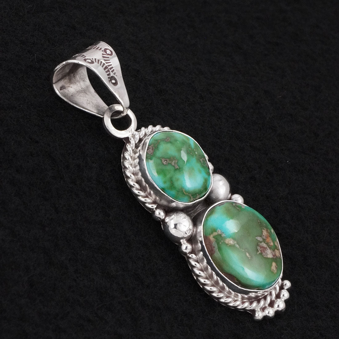 Anthony Brown Turquoise & Sterling Silver Pendant