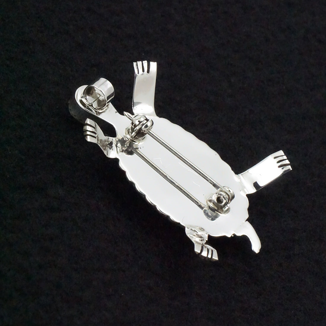 Wayne Haloo Multi-Stone & Sterling Silver Pin/Pendant