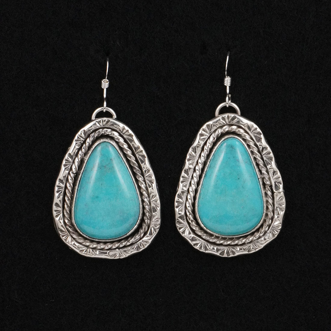 Rena Shelly Turquoise & Sterling Silver Earrings