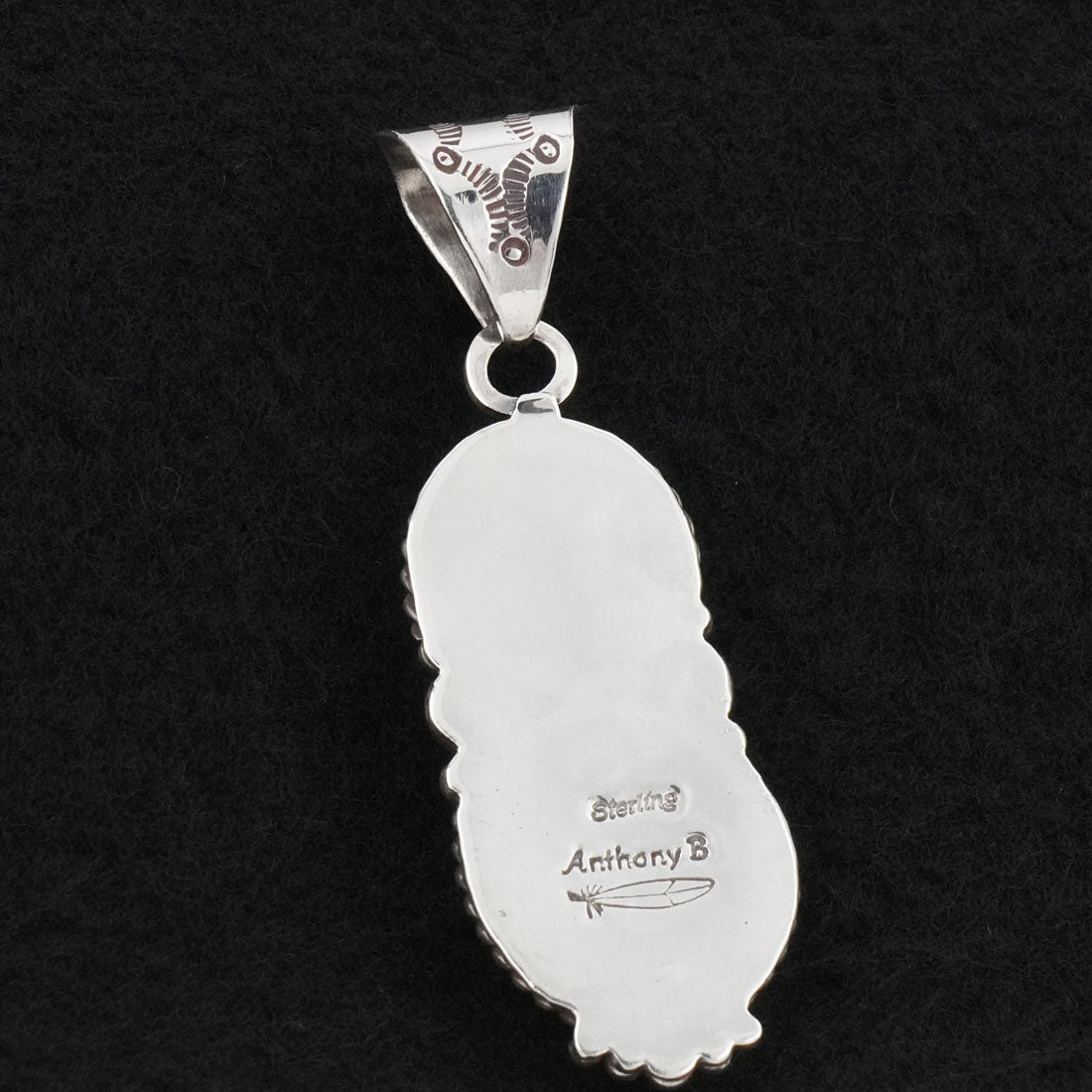 Anthony Brown Turquoise & Sterling Silver Pendant