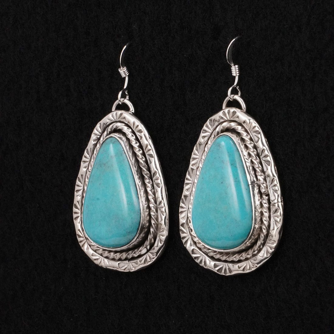 Rena Shelly Turquoise & Sterling Silver Earrings