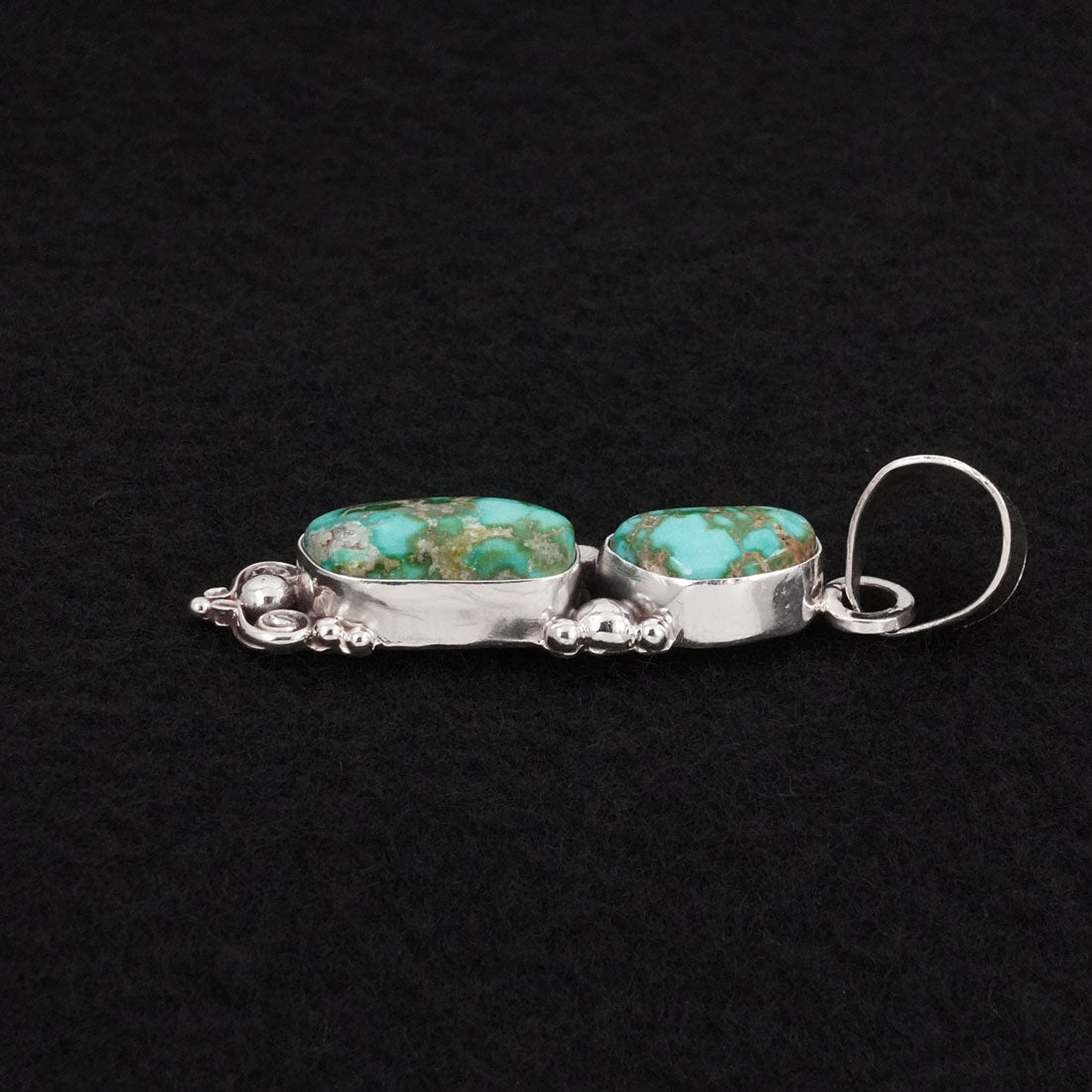 Anthony Brown Turquoise & Sterling Silver Pendant
