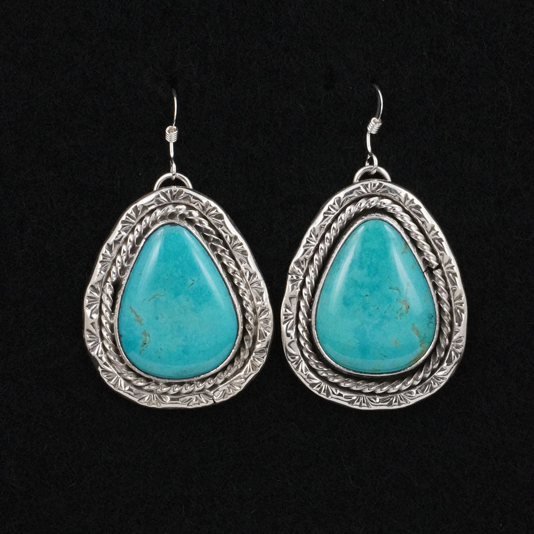 Rena Shelly Turquoise & Sterling Silver Earrings